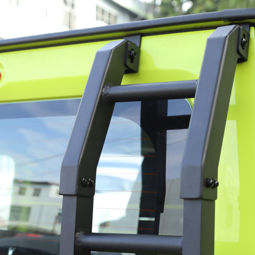 2019+ Suzuki Jimny New Aluminum Car Rear Tail Door Ladder Climbing BLK Generic