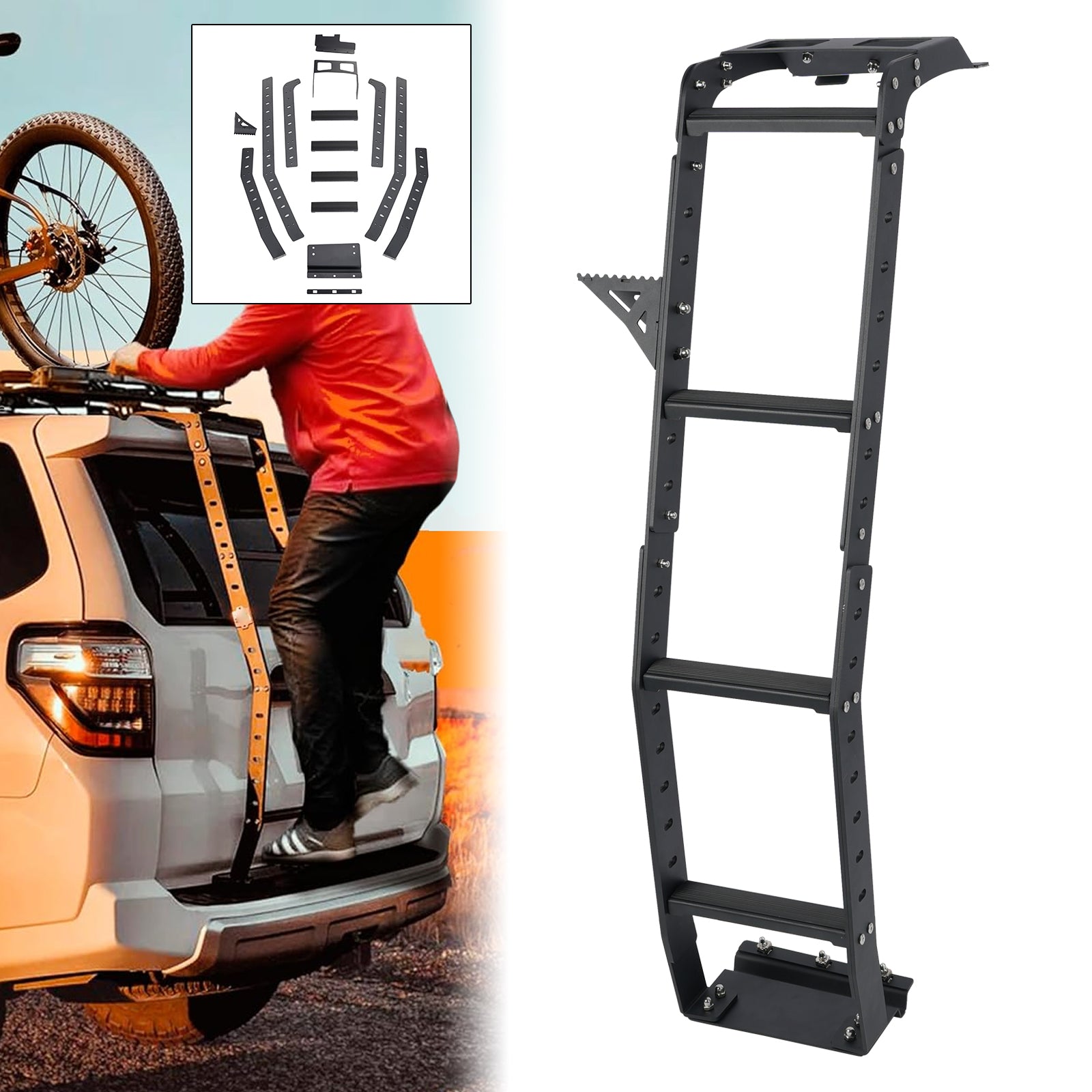 Rear Ladder For Toyota 4Runner 2010-2020 5TH GEN 2010-2024