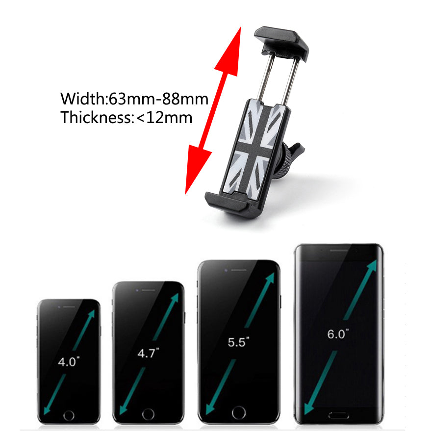 Mini Cooper R60 R61 360 Rotation Car Phone Mount Cradle Holder Stand