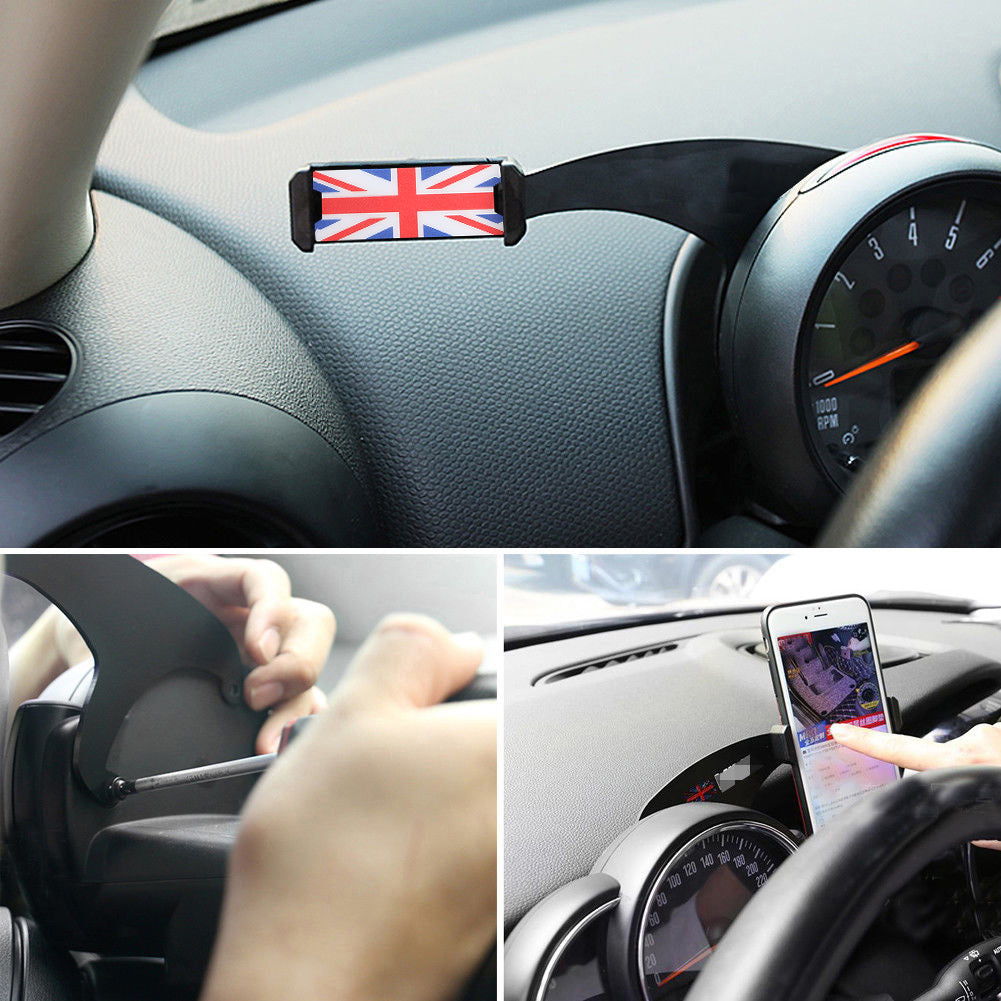 Mini Cooper R60 R61 360 Rotation Car Phone Mount Cradle Holder Stand