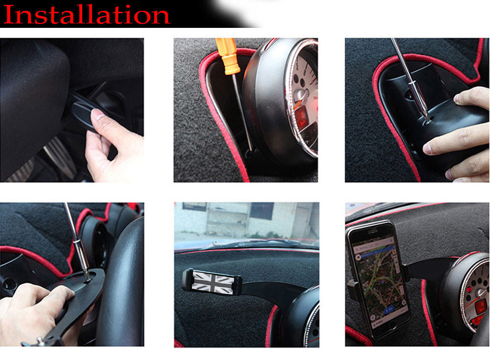 360 Rotation Car Phone Mount Cradle Holder Stand For Mini Cooper Countryman F60 Generic