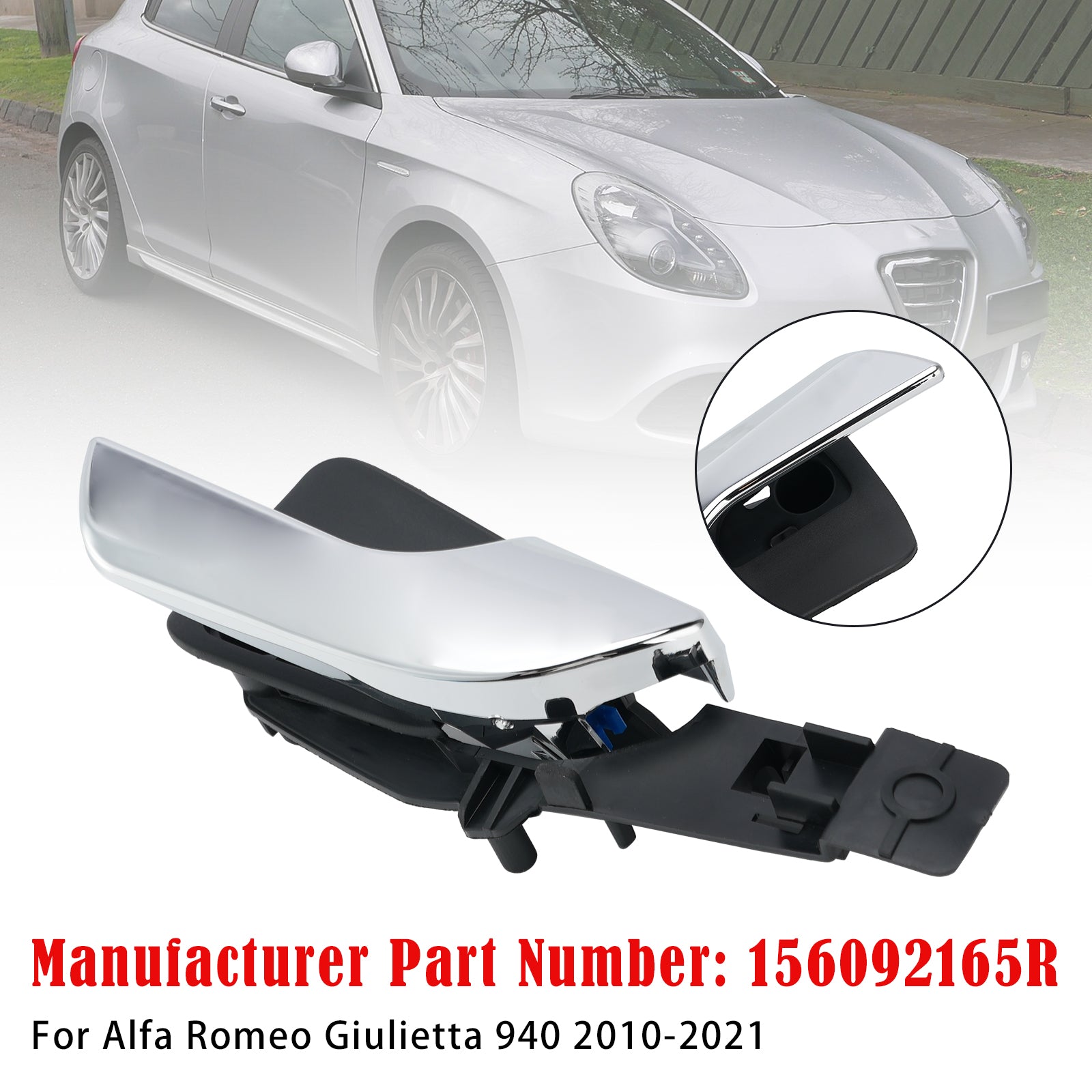 Inside Front Right Door Handle Opener For Alfa Romeo Giulietta 940 2010-2021 Generic