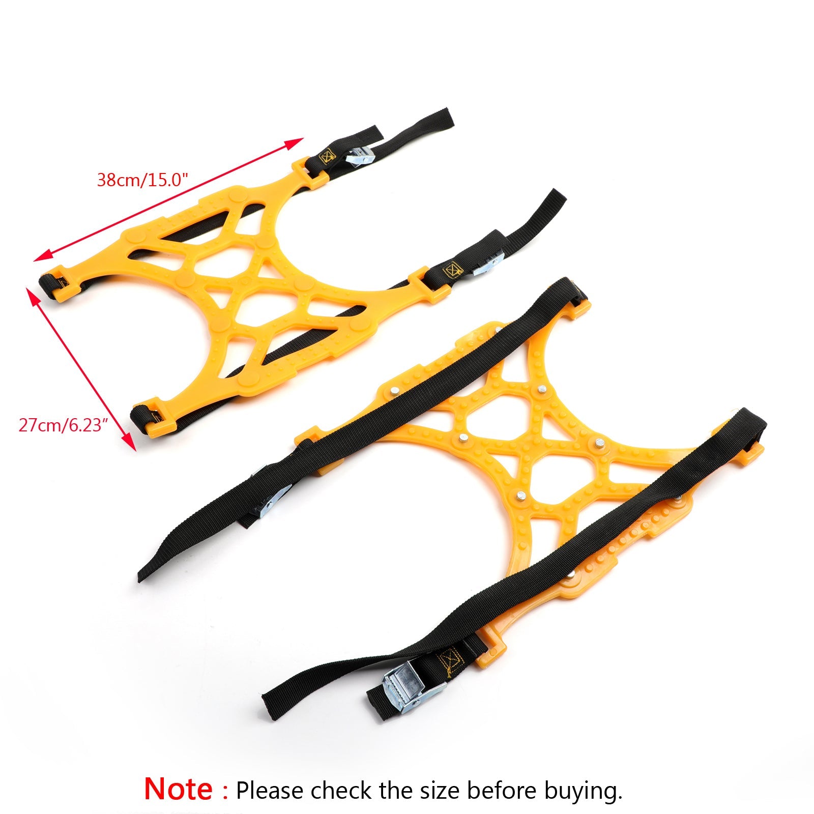6PCS Car SUV Tire Chains Snow Anti-skid Thick Tendon Emergency Thickening