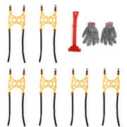 6PCS Car SUV Tire Chains Snow Anti-skid Thick Tendon Emergency Thickening