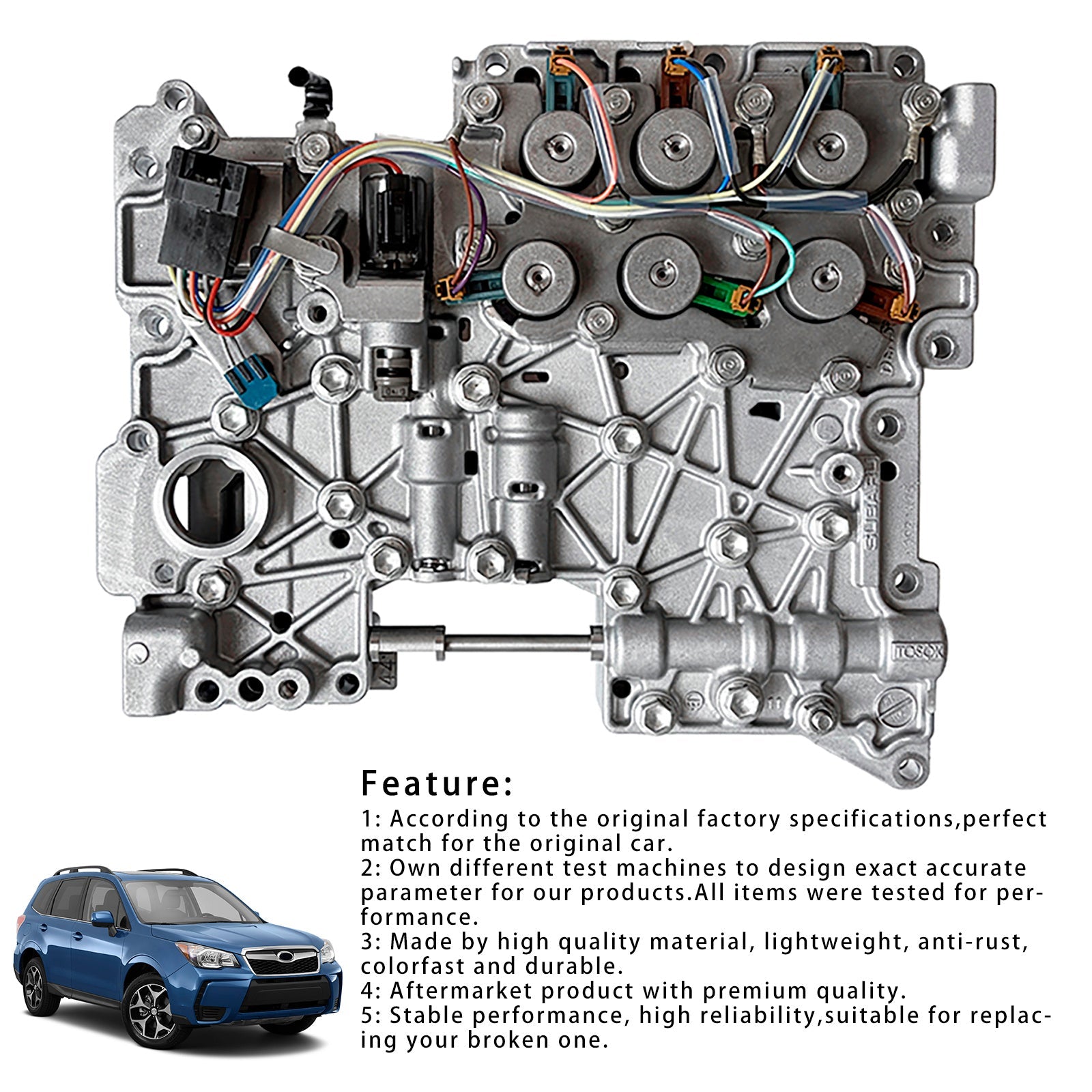 Subaru Forester Outback Impreza 4EAT Transmission Valve Body with Solenoids
