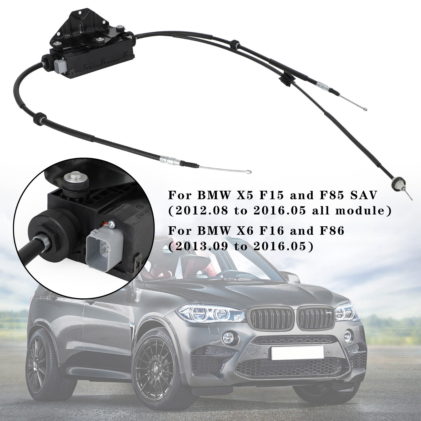 BMW X6 F15 M F86 Parking Brake Handbrake Actuator Control Module 34436874220
