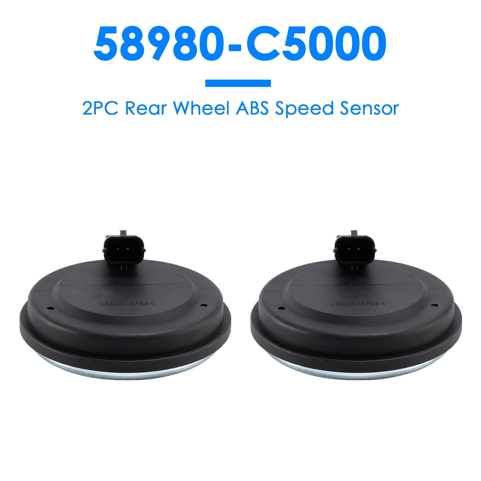 2PC Rear Wheel ABS Speed Sensor for Kia Sorento 2016-2020 58980-C5000