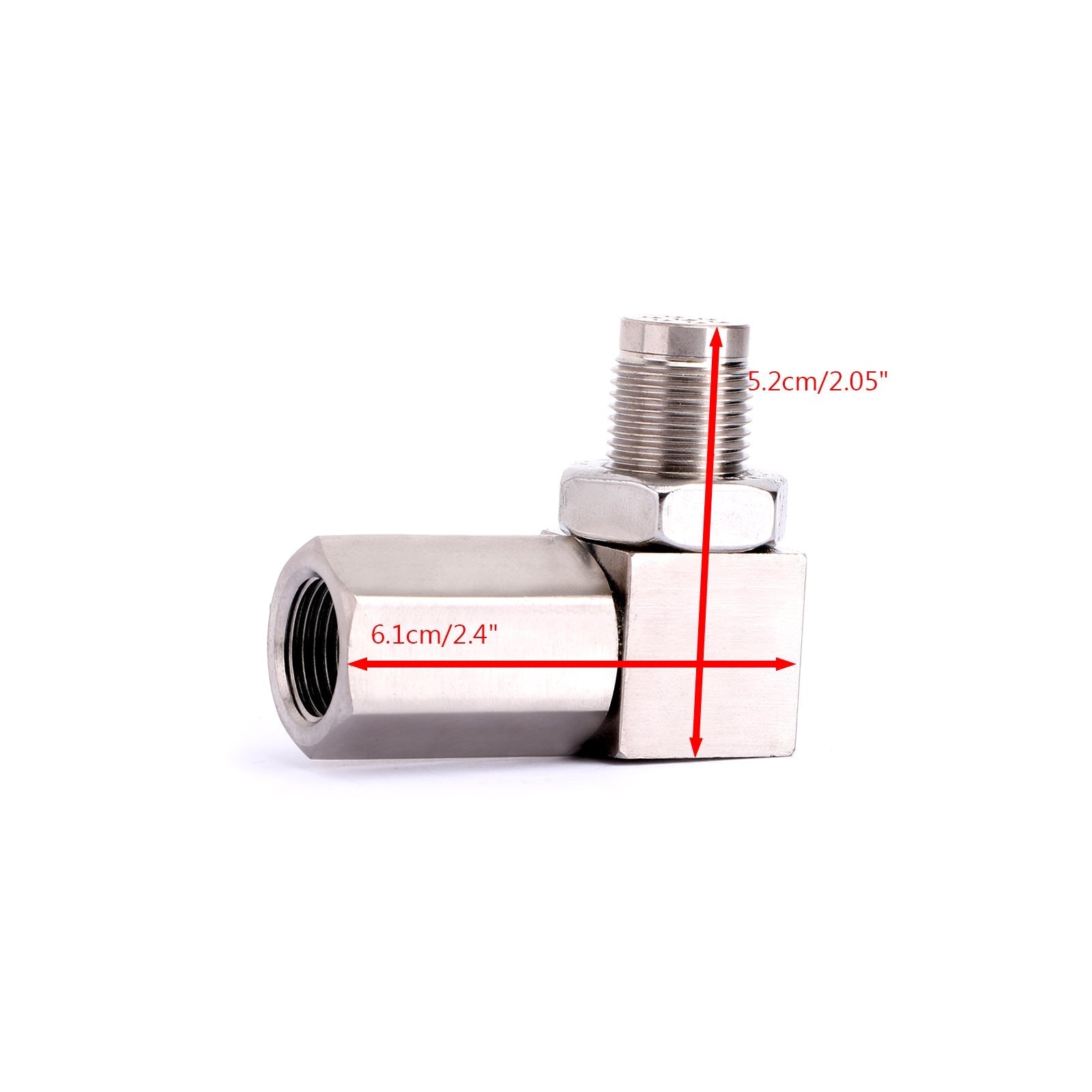 90° Engine Light Check Bung O2 Oxygen Sensor Spacer Mini Converter Connector Generic