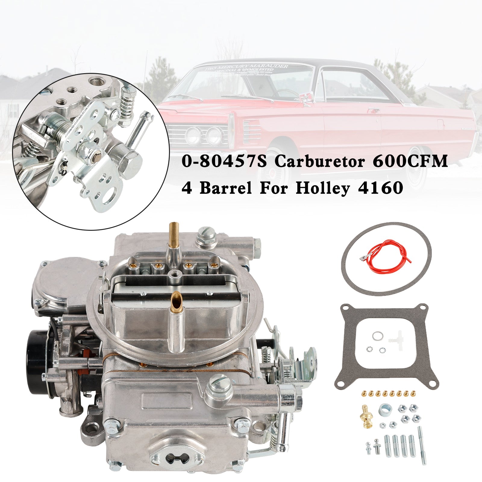 1965 Mercury Marauder 427/7L V8 Carburetor 600CFM 4 Barrel 0-80457S 80457SA