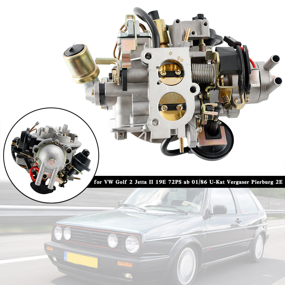 VW Golf 2 Jetta II 19E 72PS ab 01/86 U-Kat Vergaser Pierburg 2E Carburetor 027129016H
