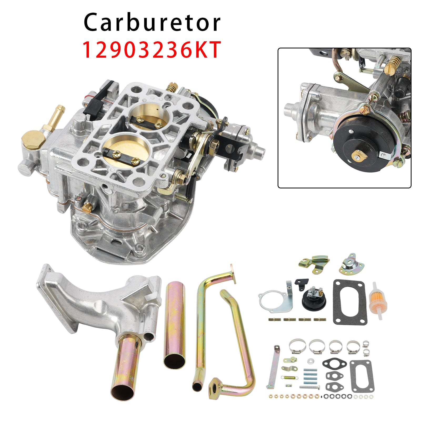 32/36 Progressive DFEV Carb Kit Complete 12903236KT Carburetor For VW Type 1