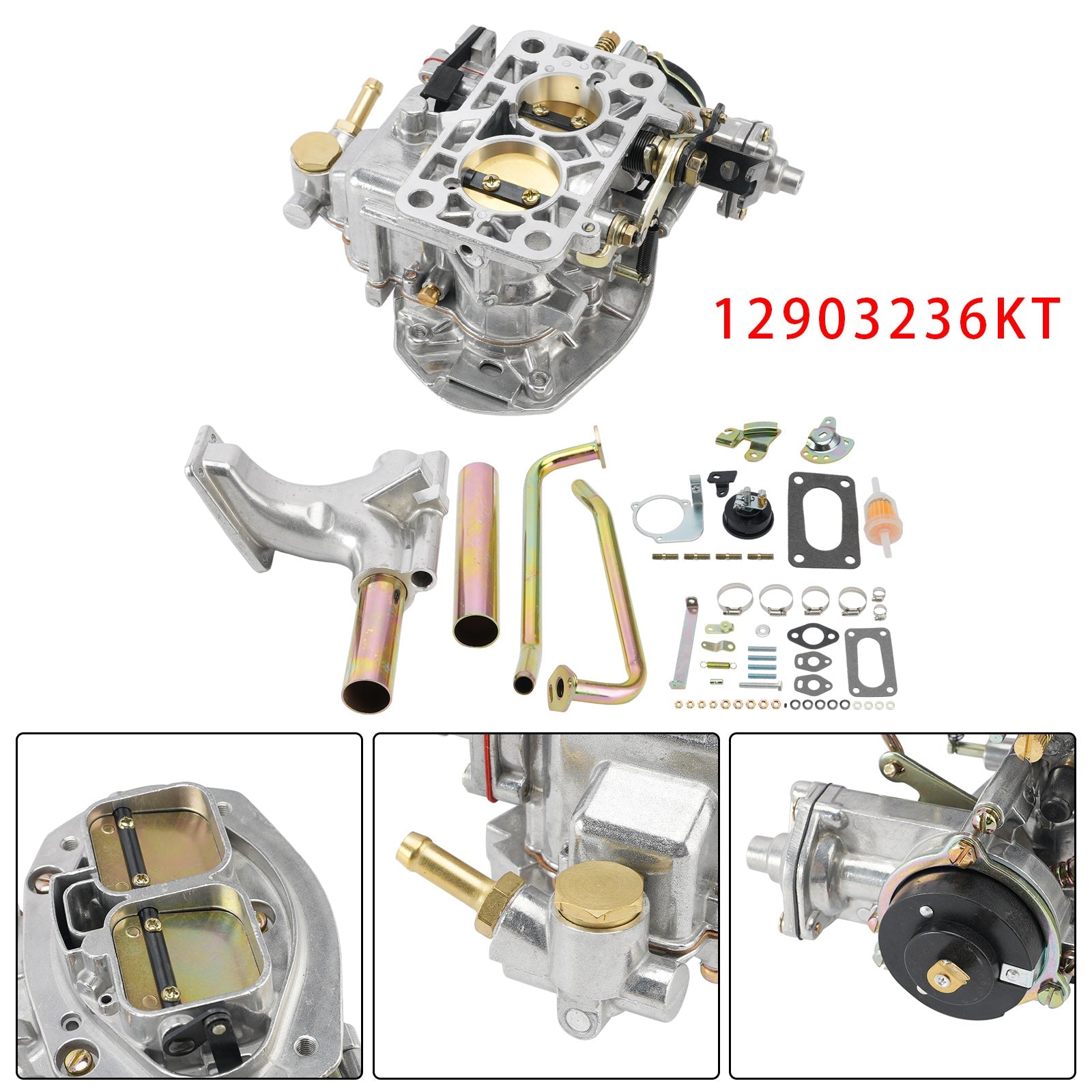 32/36 Progressive DFEV Carb Kit Complete 12903236KT Carburetor For VW Type 1
