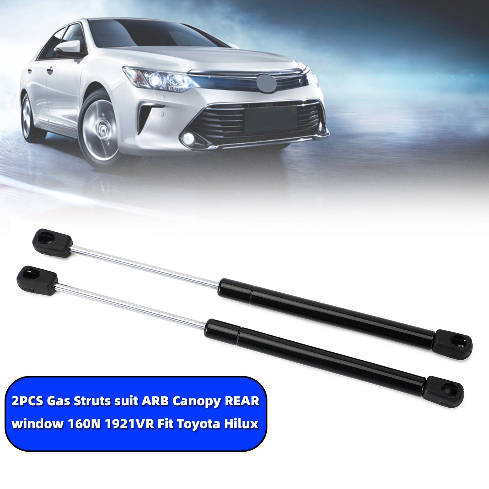 Toyota Hilux 2PCS Gas Struts suit ARB Canopy REAR window 160N 1921VR Fit Generic