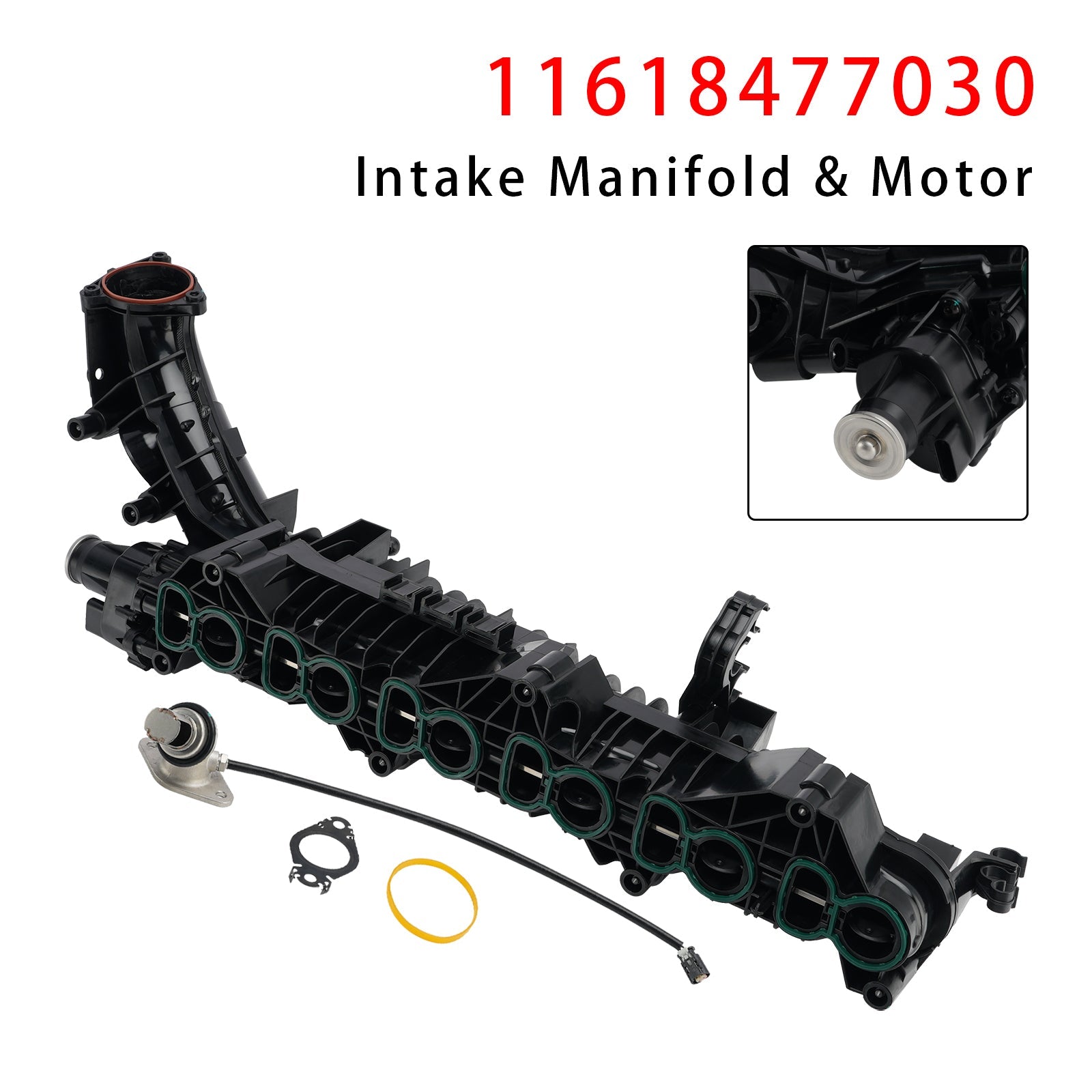2018/04-2020/06 For BMW X4 F98, G02 M40d xDrive 2993 ccm, 240 KW, 326 PS Inlet Intake Manifold With Motor 11618477030