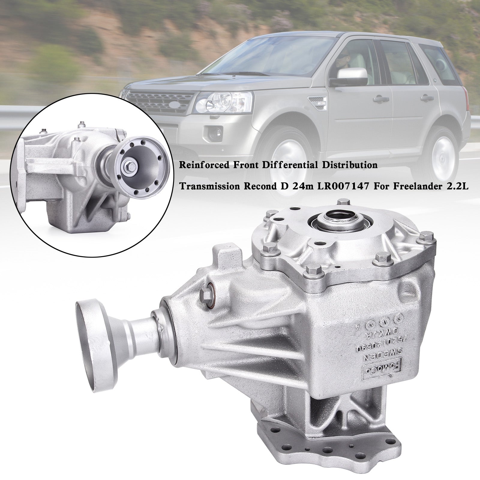 2007-2011 Freelander 2 3.2 Reinforced Front Differential Distribution Transmission Recond D 24m LR007147