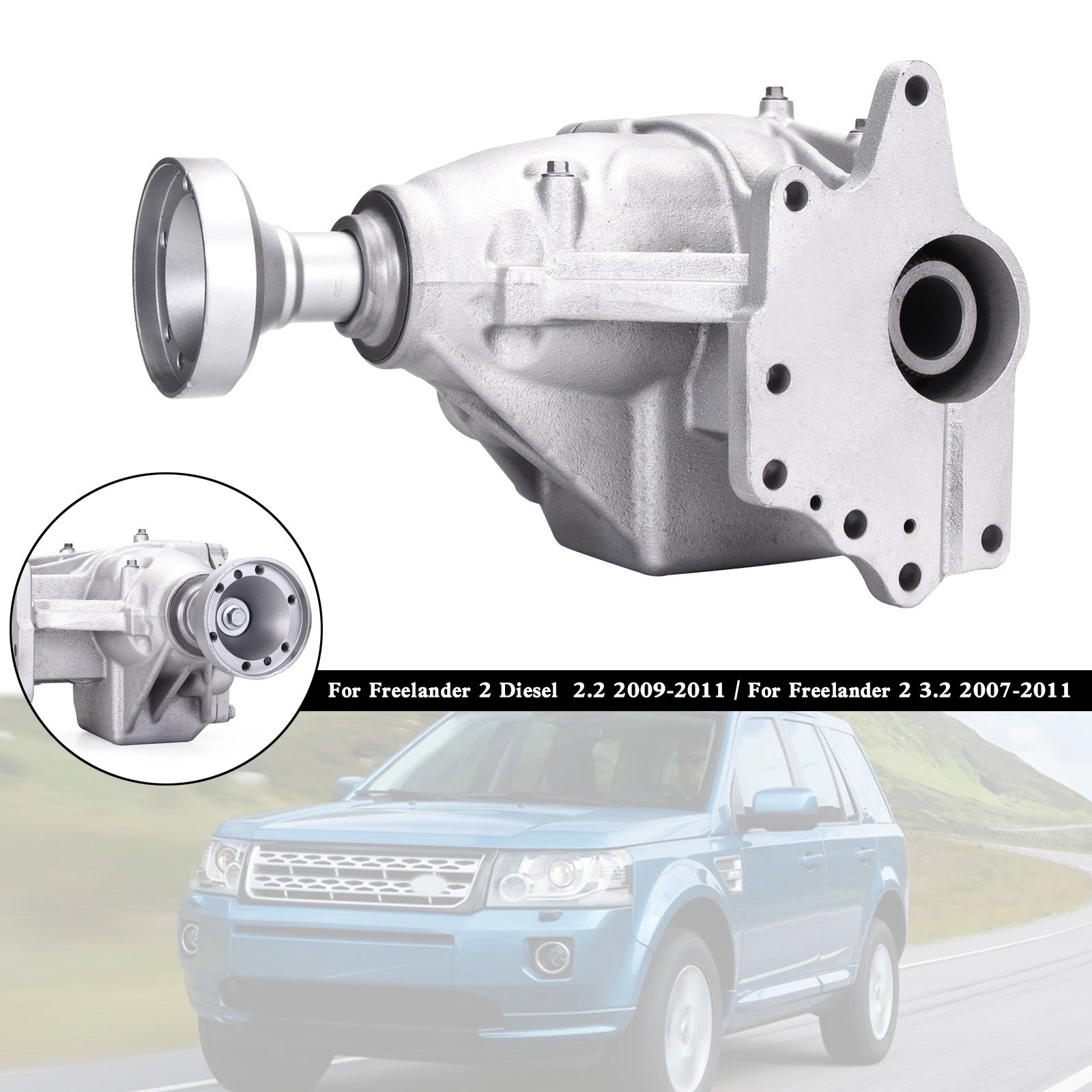 2009-2011 Freelander 2 Diesel 2.2 Reinforced Front Differential Distribution Transmission Recond D 24m LR007147