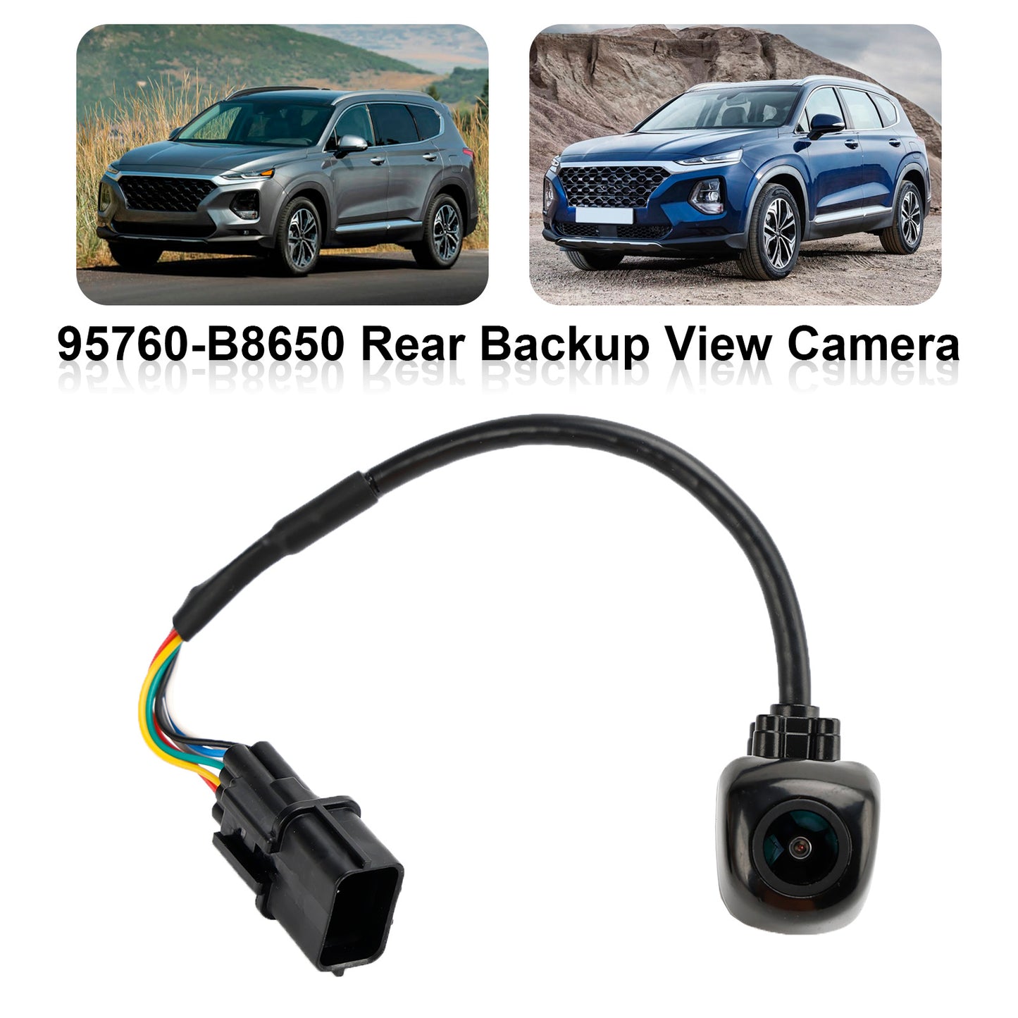 Rear Backup Reverse View Camera 95760-B8650 For Hyundai Santafe 3.3L 2017-2019