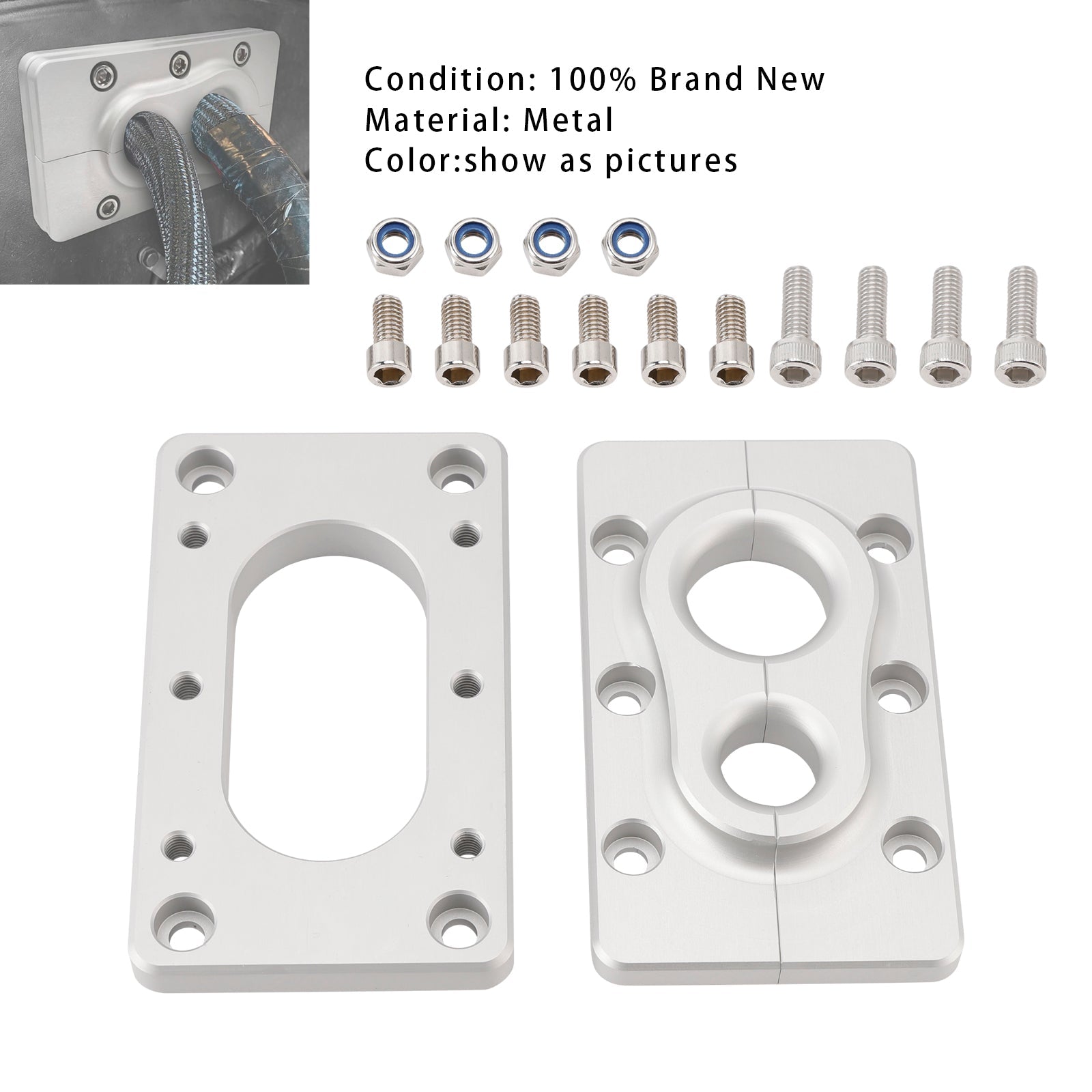 Terminator x Max Aluminum Fire Wall Pass Through Raw Bracket