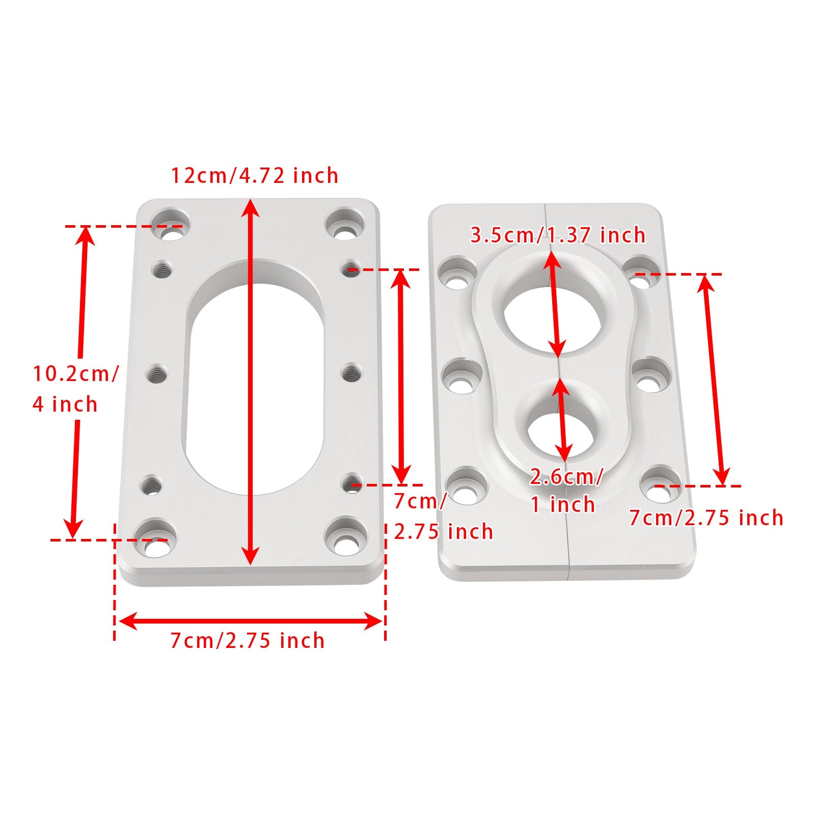 Terminator x Max Aluminum Fire Wall Pass Through Raw Bracket