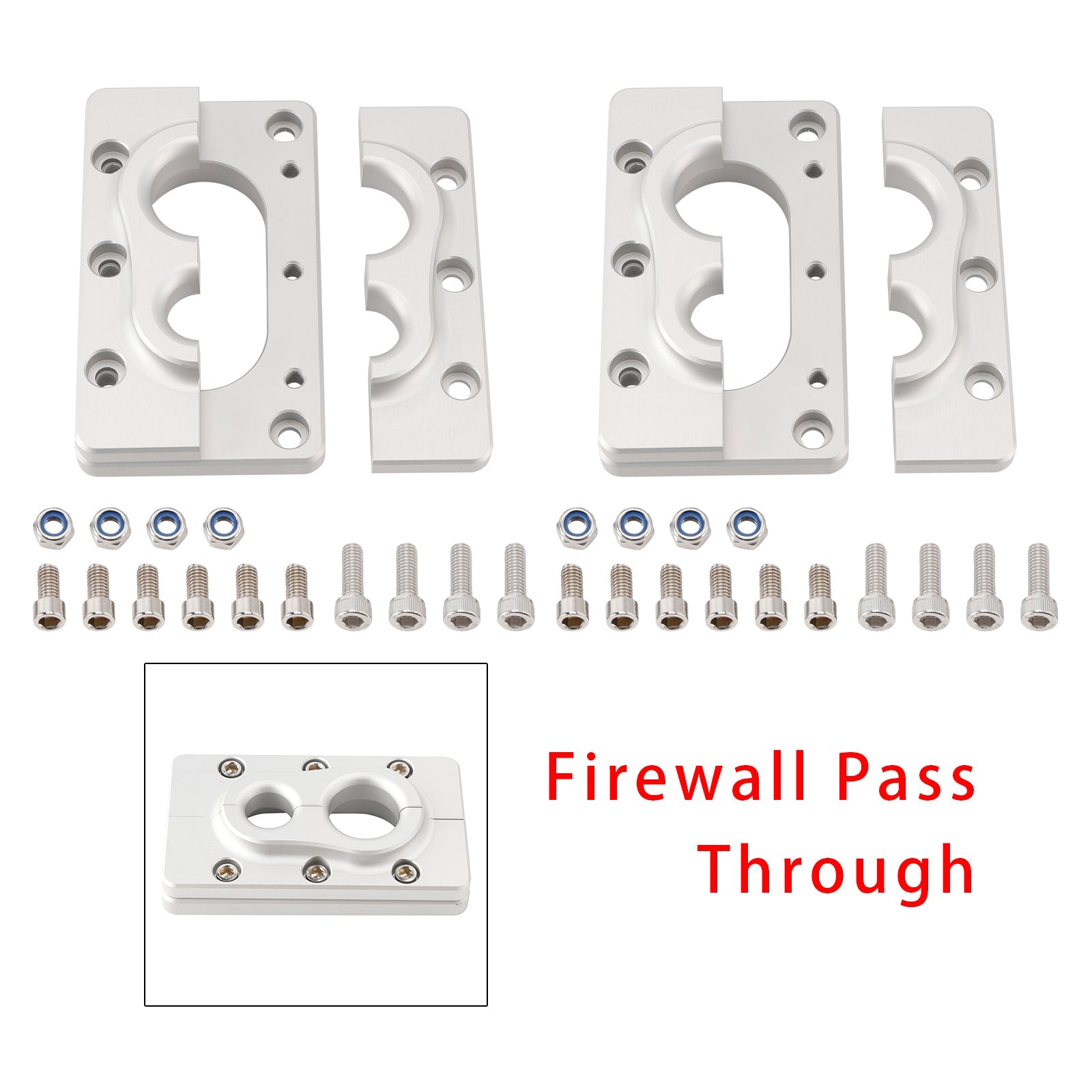 2Pack Aluminum Fire Wall Pass Through Raw Bracket For Terminator x Max