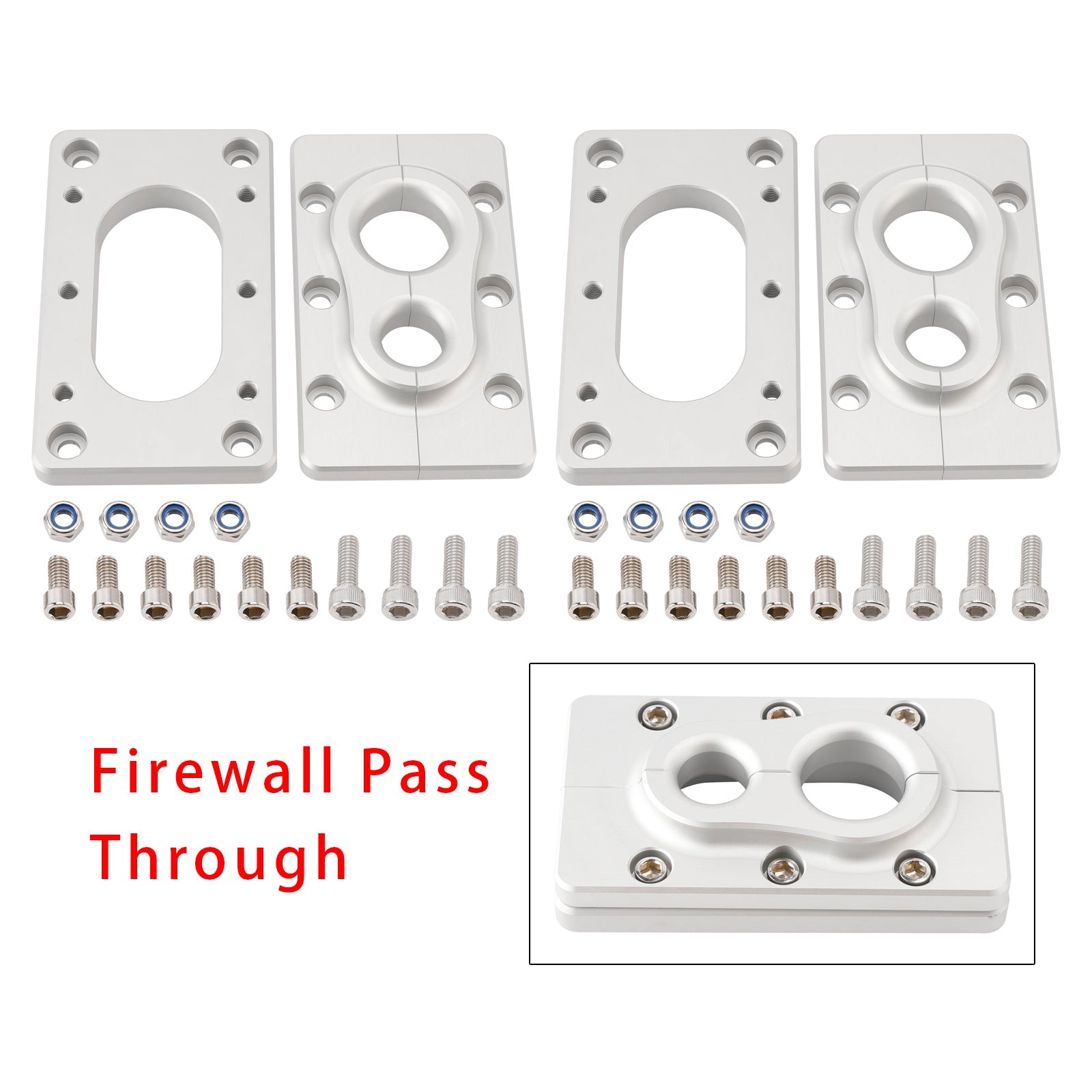 2Pack Aluminum Fire Wall Pass Through Raw Bracket For Terminator x Max