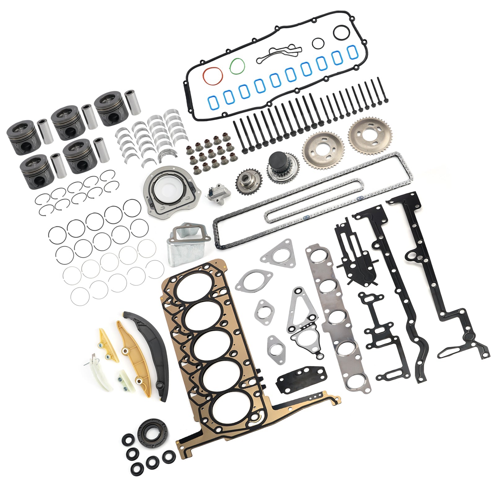 Mazda BT50 P5AT with 3.2L 5cyl Turbo Diesel Engines P5AT 3.2L Engine Rebuild Kit With Timing Kit