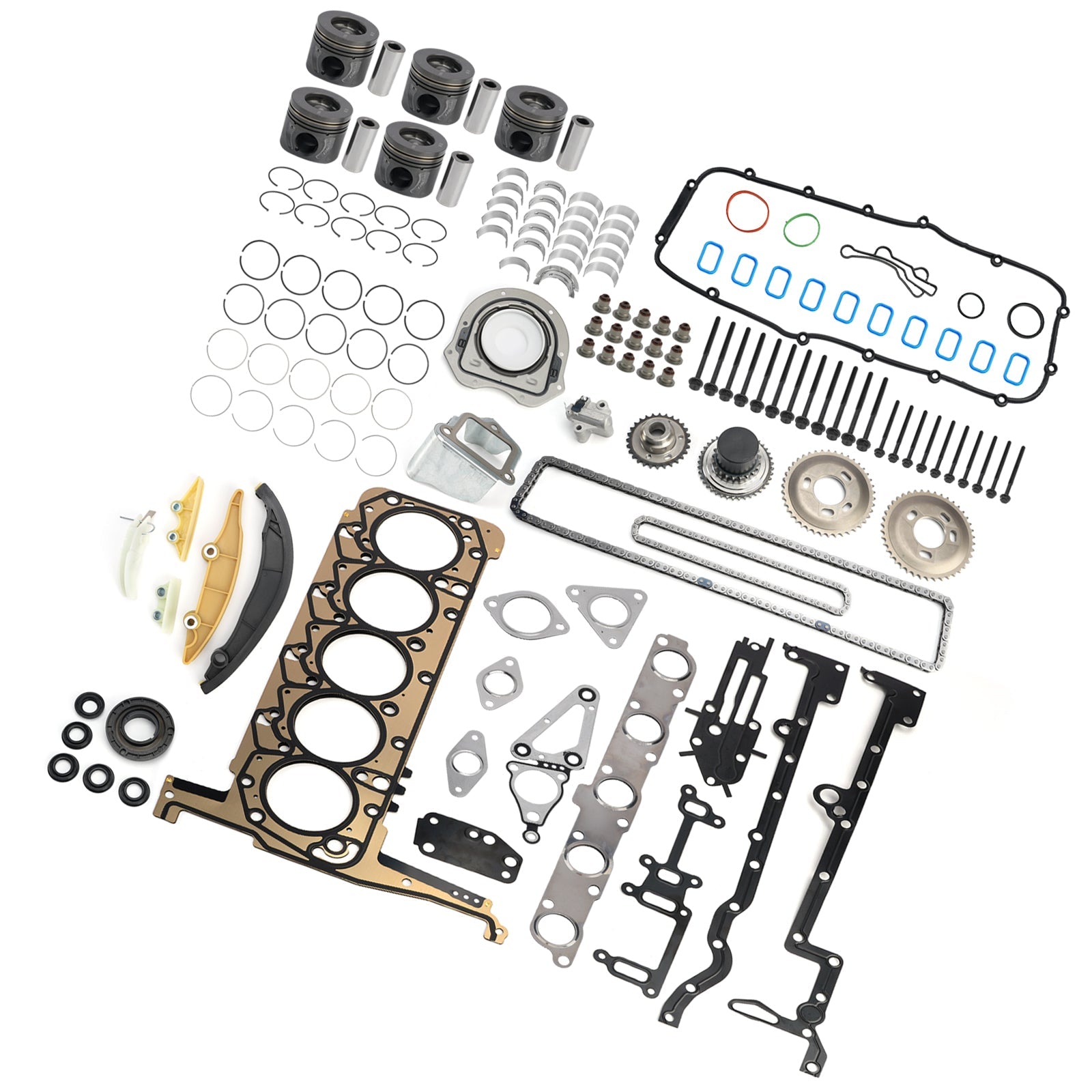 Mazda BT50 P5AT with 3.2L 5cyl Turbo Diesel Engines P5AT 3.2L Engine Rebuild Kit With Timing Kit