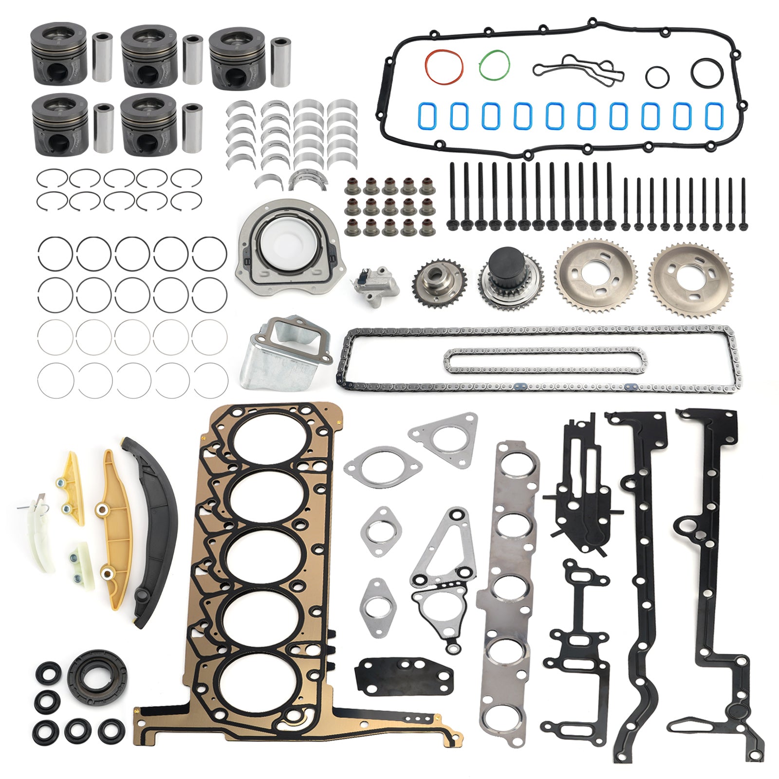 Mazda BT50 P5AT with 3.2L 5cyl Turbo Diesel Engines P5AT 3.2L Engine Rebuild Kit With Timing Kit