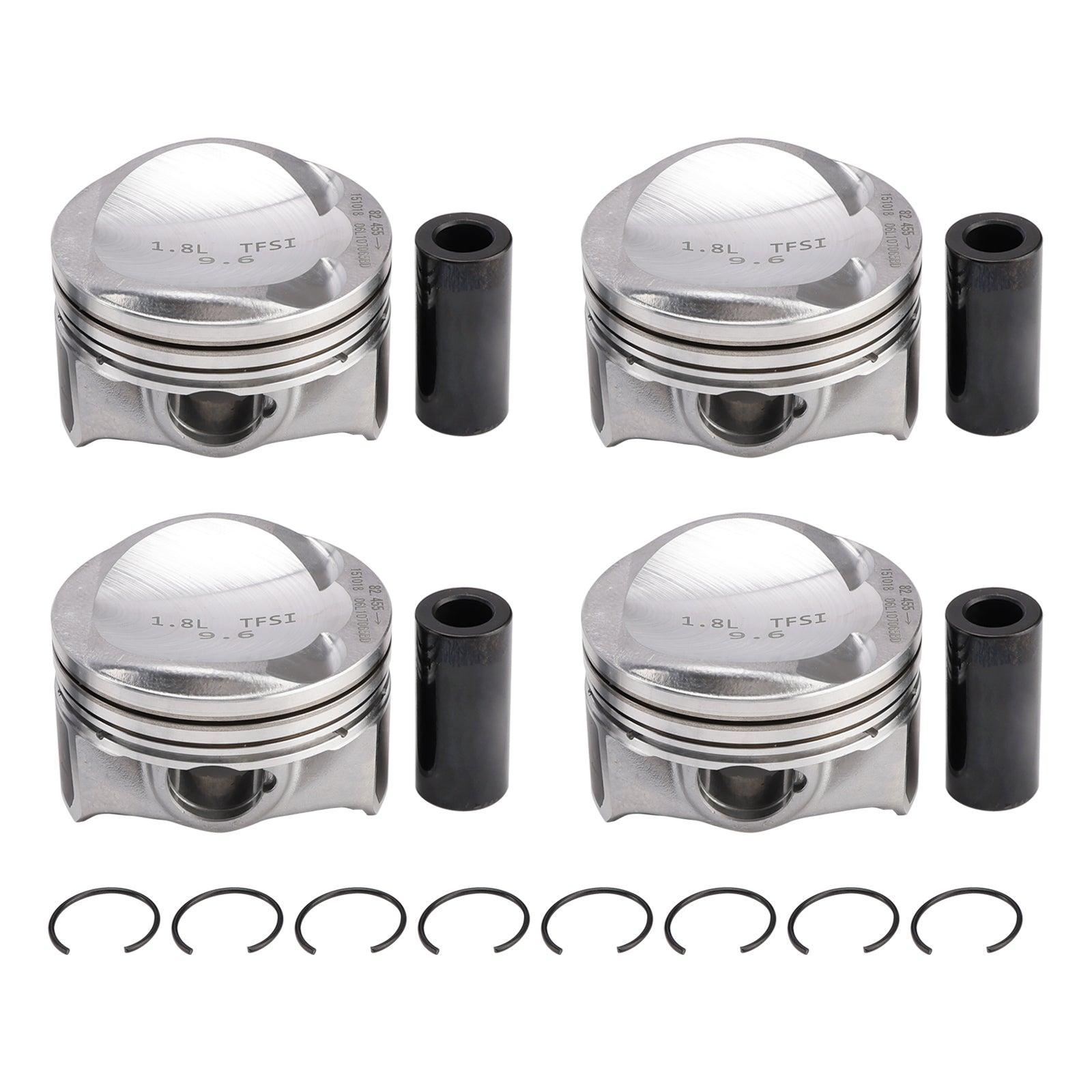 2007-2011 AUDI A4 (B8) 1.8 TFSI CABB CDHB Engine Pistons Overhaul Rebuild Kit 06H107065CP 06H109509Q