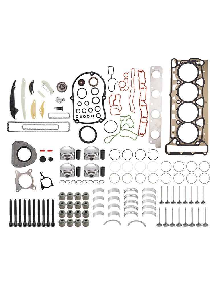 2007-2011 AUDI A4 (B8) 1.8 TFSI CABB CDHB Engine Pistons Overhaul Rebuild Kit 06H107065CP 06H109509Q