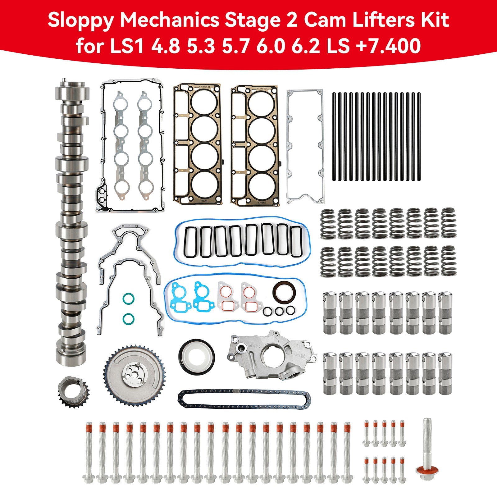 2006-2013 7.0L LS7 V-8 Sloppy Mechanics Stage 2 Cam Lifters Kit