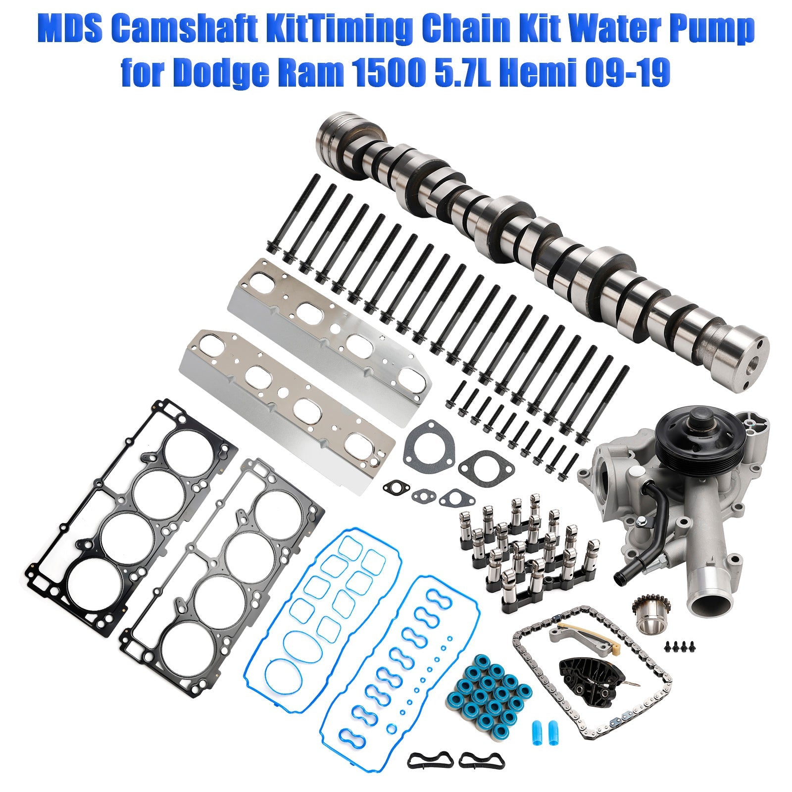 2009-2010 Dodge Ram 1500 5.7L Engine MDS Camshaft KitTiming Chain Kit Water Pump 53021726AE 68060714AA