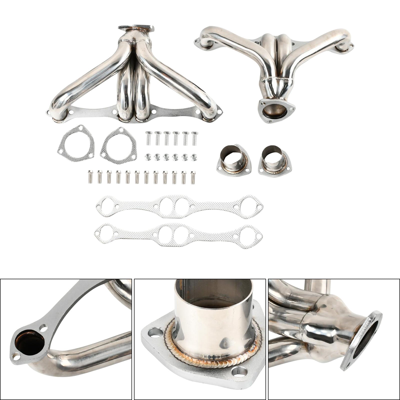 Exhaust Manifold Header Fit Chevy Small Block SBC 1-5/8"