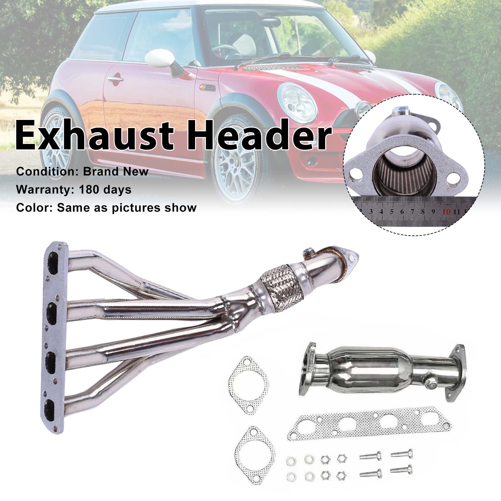 Stainless Steel Exhaust Manifold Header Fit Mini Cooper R50/R52/R53 2002-2008