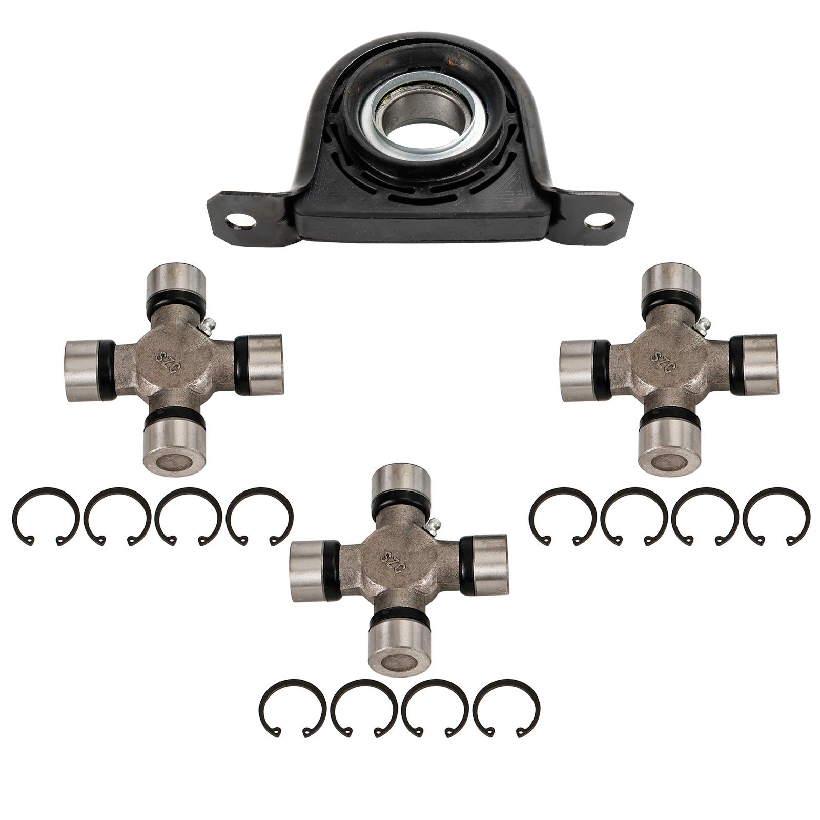 1999-2010 Ford F250 F350 Superduty 4WD Driveshaft Carrier Bearing and U Joint Kit RBU5-160X3-B Generic