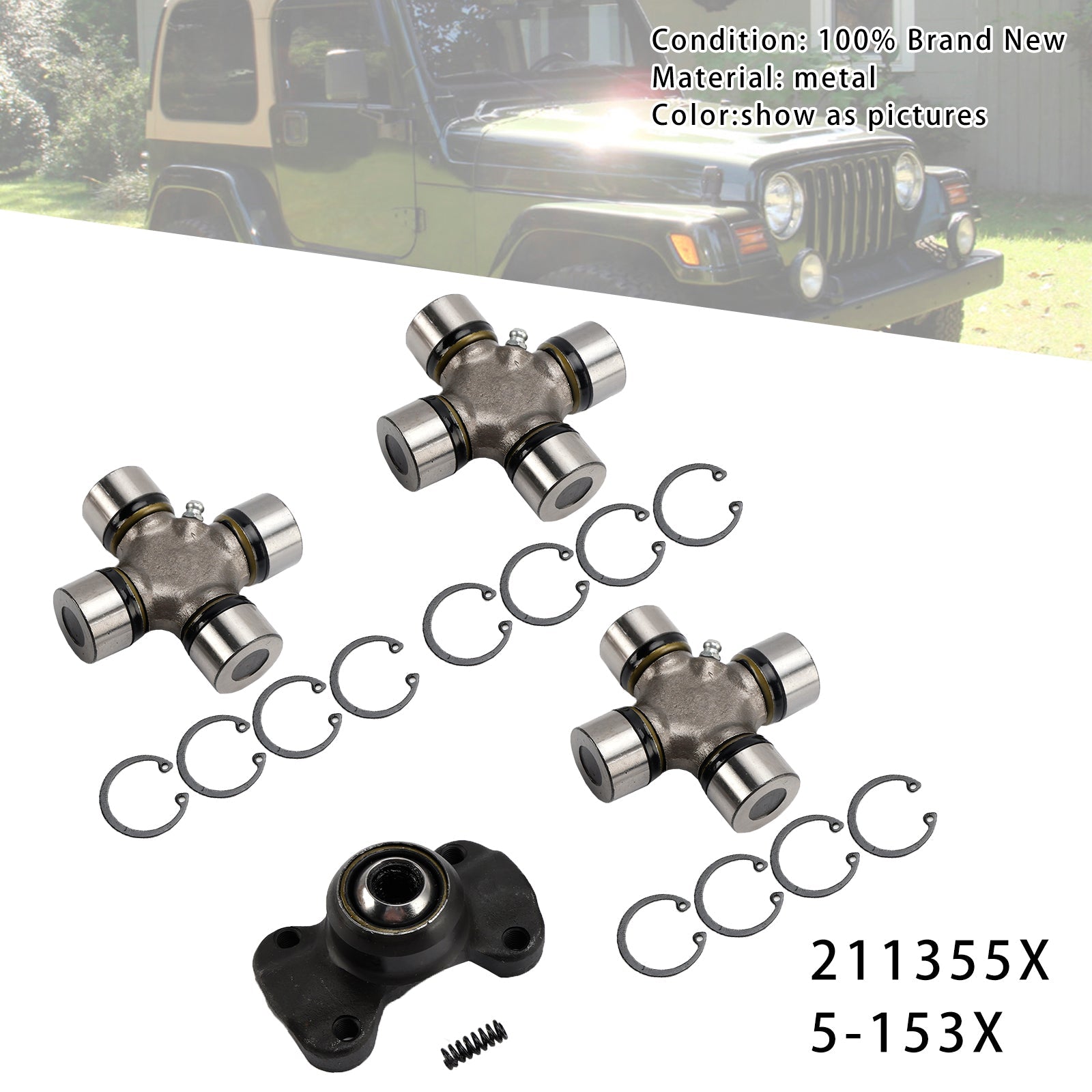 1984-2001 Jeep Cherokee XJ Double Cardan Joint 211355X + 5-153X