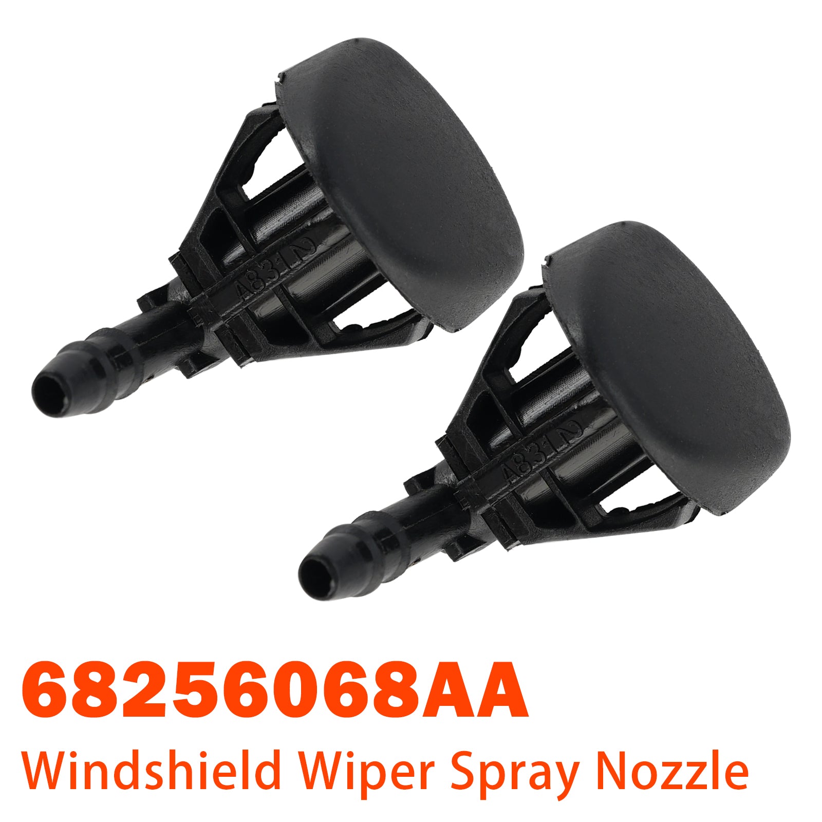 2015-2020 Jeep Renegade 2 Pcs Windshield Wiper Spray Nozzle 68256068AA