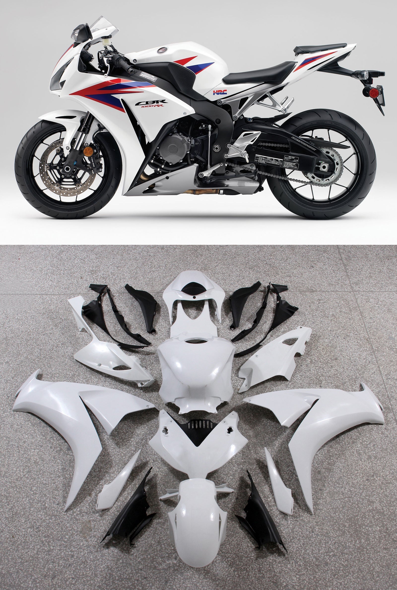 2012-2016 Honda CBR1000RR Bodywork Fairing ABS Injection Molded Plastics Set 8 Color Generic