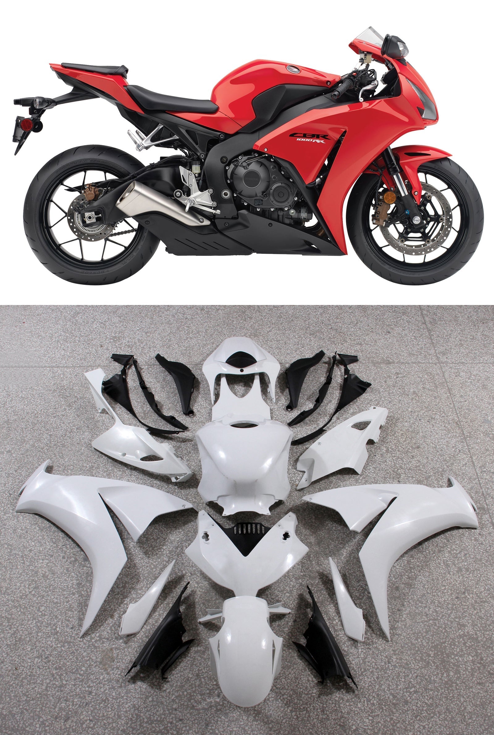 2012-2016 Honda CBR1000RR Bodywork Fairing ABS Injection Molded Plastics Set 8 Color Generic
