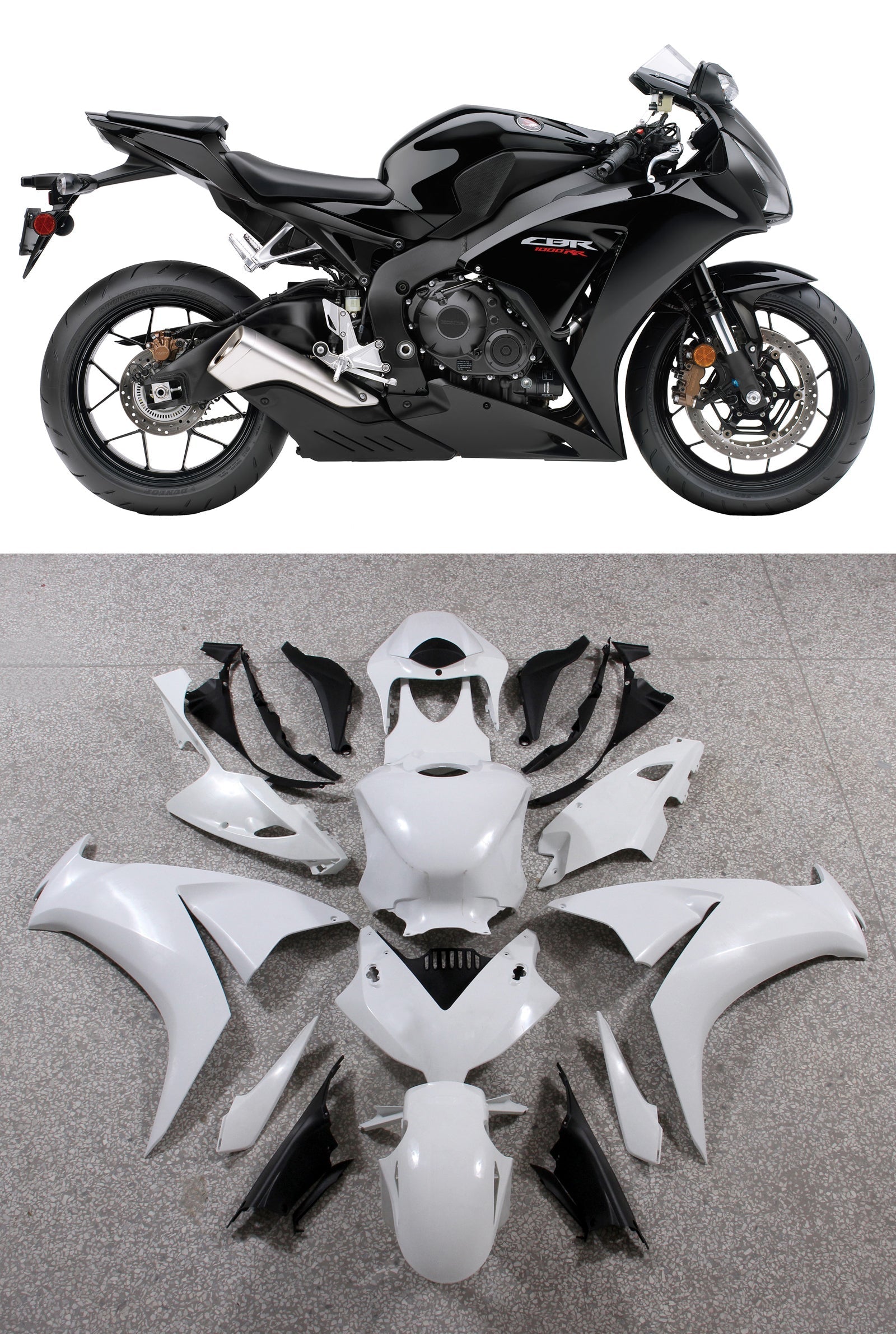 2012-2016 Honda CBR1000RR Bodywork Fairing ABS Injection Molded Plastics Set 8 Color Generic