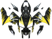 2005-2006 Honda CBR 600 RR Black & Yellow Tribal Racing Fairings Generic