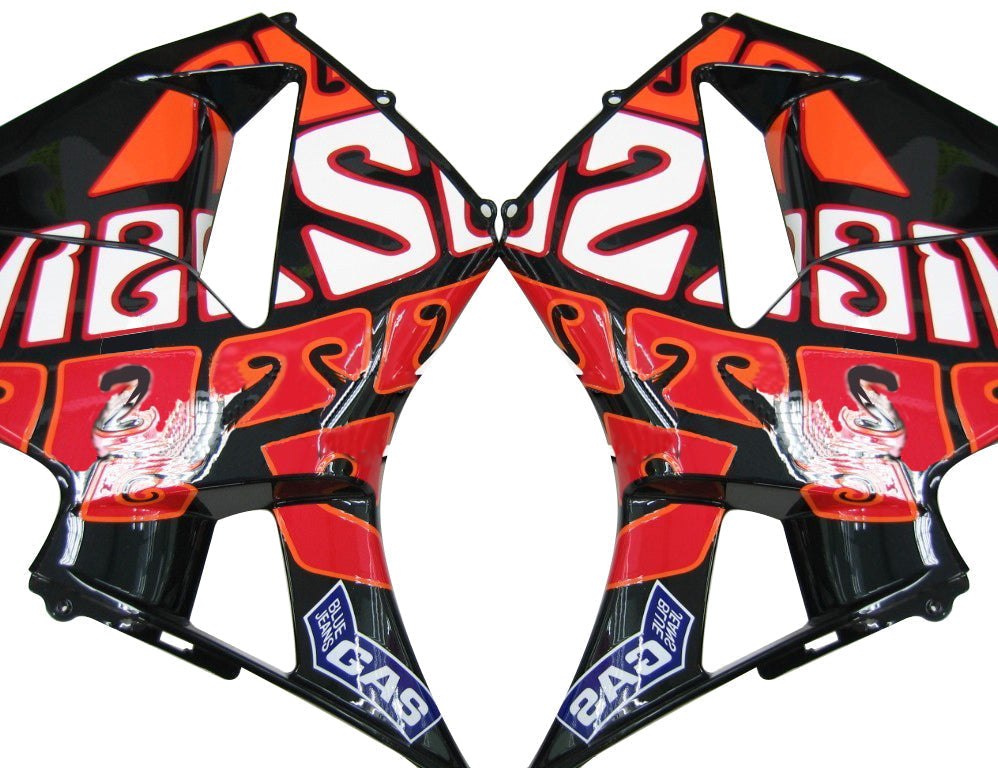 2005-2006 Honda CBR 600 RR Black Valentino Rossi Racing Fairings Generic
