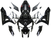 2005-2006 Honda CBR 600 RR Black & Silver CBR Honda Racing Fairings Generic