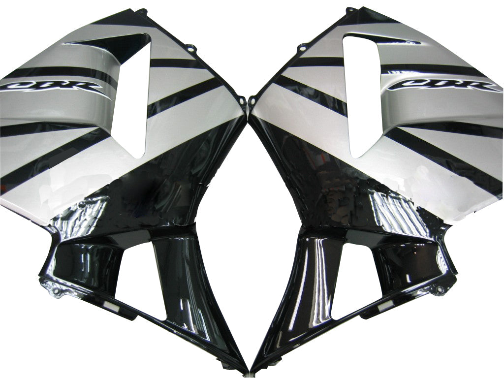2005-2006 Honda CBR 600 RR Black & Silver CBR Honda Racing Fairings Generic