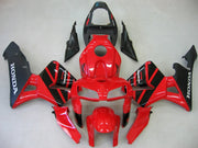 2005-2006 Honda CBR600 RR Red & Black CBR Racing Fairings Generic