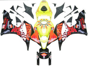 2007-2008 Honda CBR 600 RR Yellow Black Valentino Rossi Racing Fairings Generic