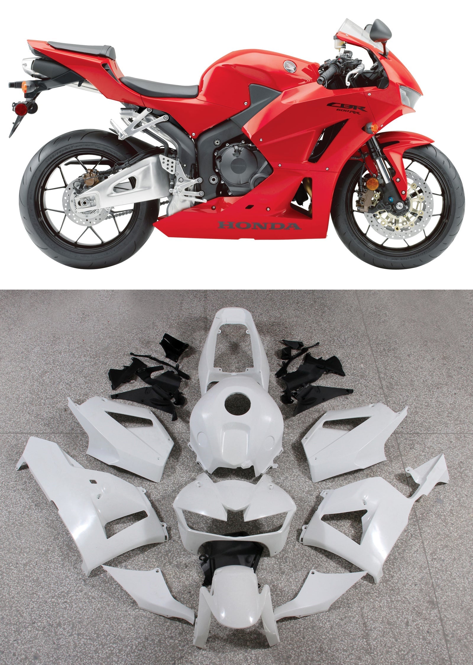 2013-2023 Honda CBR600RR Black CBR Generic Fairings