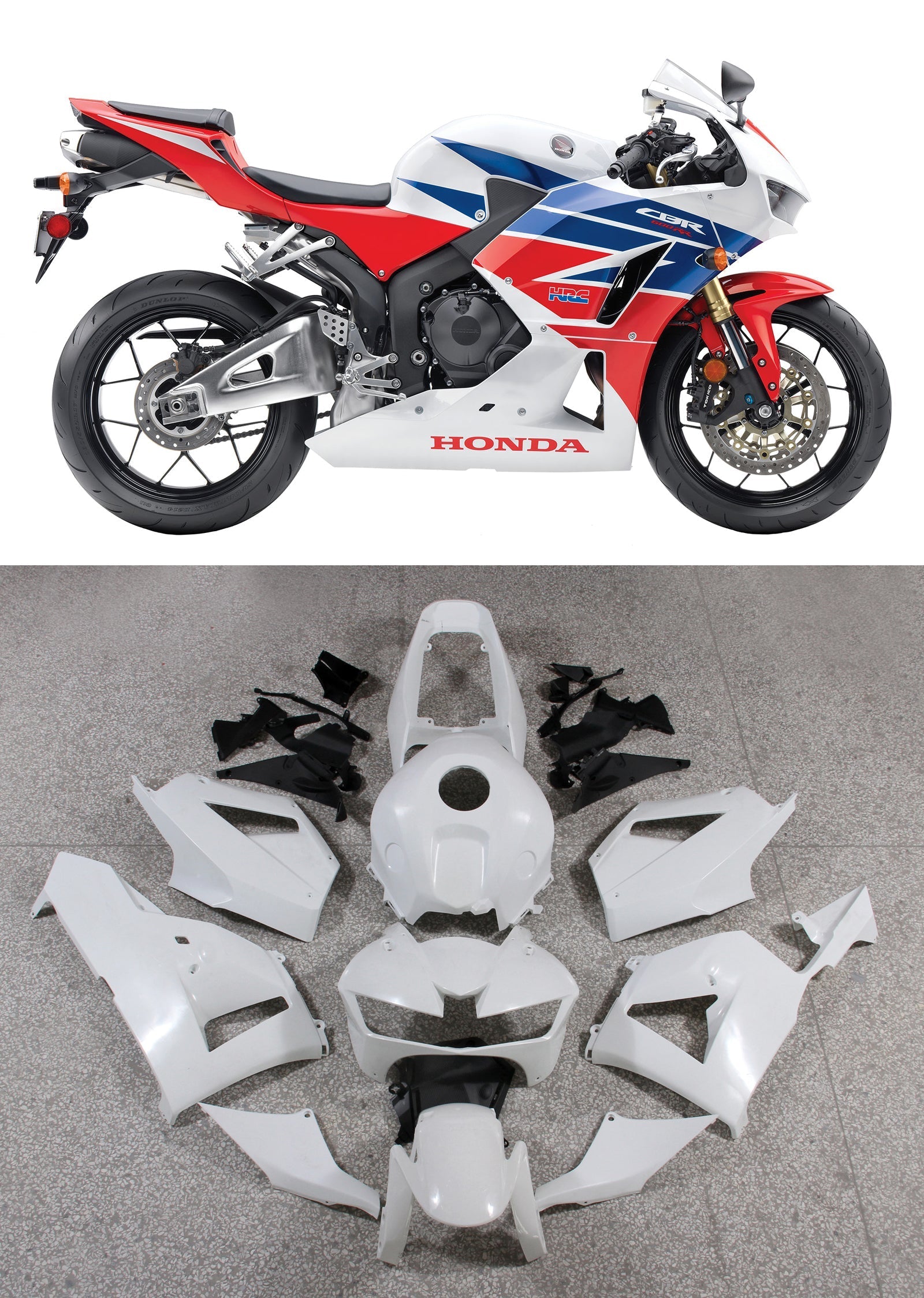 2013-2023 Honda CBR600RR Black CBR Generic Fairings