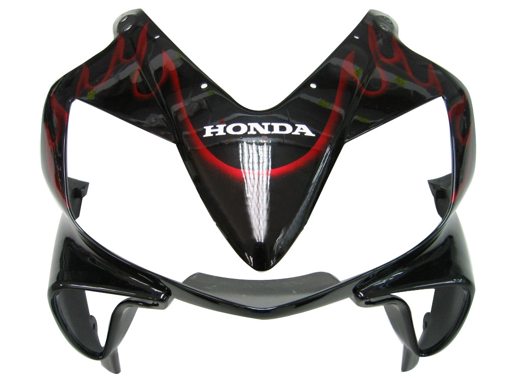 2001-2003 Honda CBR 600 F4i Black & Red Flame Racing Fairings Generic