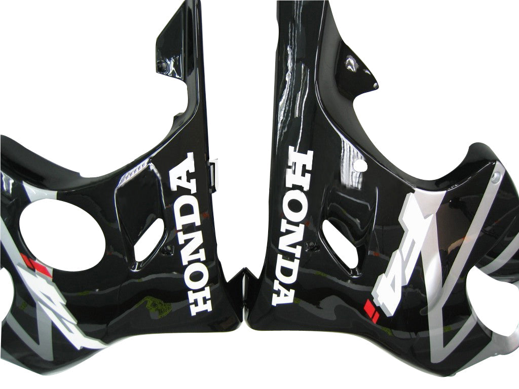 2001-2003 Honda CBR 600 F4i Silver & Black F4i Racing Fairings Generic